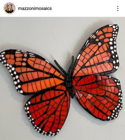 Butterfly Mosaics, Stained Glass Mosaic Art, Mosaic Painting, Butterfly Mosaic, The Metamorphosis, Mosaic Garden Art, Mosaic Tile Art, Glass Mosaic Art, Mosaic Flowers