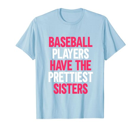 PRICES MAY VARY. Lightweight, Classic fit, Double-needle sleeve and bottom hem Baseball Sister Shirts, Sister Matching Shirts, Baseball Sister, Sport Mom, Sports Mom Shirts, Senior Photo Outfits, Sister Tshirts, Sister Shirts, Senior Photo