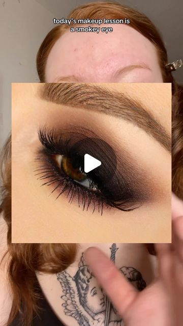 Dark Brown Smokey Eye Step By Step, Dark Smokey Eye Tutorial, How To Do Dark Eyeshadow, Dark Eye Makeup Tutorial Step By Step, Smoky Eyeshadow Tutorial, Brown Smokey Eye Tutorial, Smokey Eyeshadow Tutorial, Smokey Eyeshadow Looks, Dark Smokey Eye Makeup