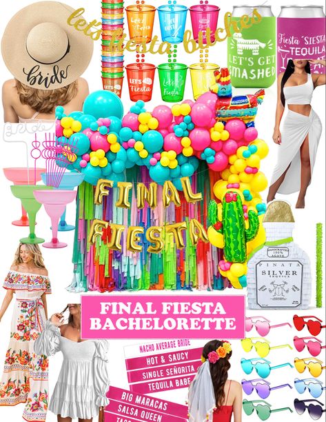 Amazon Bachelorette Party. Click to shop Bachelorette Last Fiesta, Pinata Bachelorette Party, Bachelorette Party Themes Mexico, Rainbow Bachelorette Party, Loteria Bachelorette, Final Fiesta Bachelorette Party Favors, Final Fiesta Bachelorette Party Decor, Final Fiesta Bachelorette Shirt, Final Fiesta Bachelorette Invitation