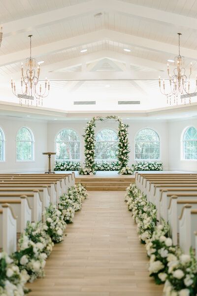 Wedding Ceremony Albums | Harborside Chapel Timeless Wedding Ceremony, Harborside Chapel, Ivory And Blush Wedding, Wedding Chapel Ideas, Ceremony Decorations Church, Wedding Cermony, Classic And Timeless Wedding, Wedding Ceremony Decorations Church, Wedding Venues Church