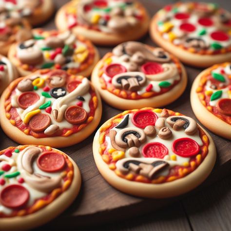 #food #pizza #cookie #miniature #foodie #yummy #aesthetic #recipe Pizza Cookie, Pizza Cookies, Yummy Aesthetic, Cookie Pizza, Food Pizza, Mini Pizza, Pizza, Digital Art, Art