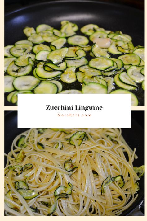 Linguine with Sauteed Zucchini. Caramelized zucchini sauteed in a garlic oil served over linguine.  Zucchini linguine is the perfect example of true Italian cooking, using few but quality ingredients. It is best when zucchini is in season. For me, it is one of my favorite spring and summer pastas. Zucchini is a light and delicate flavor that pairs beautifully with garlic oil and pasta. Caramelized Zucchini, Zucchini Sauteed, Zucchini Linguine, Summer Pastas, Oil Pasta, Semolina Pasta, Spring Recipe, Sauteed Zucchini, Weekday Meals