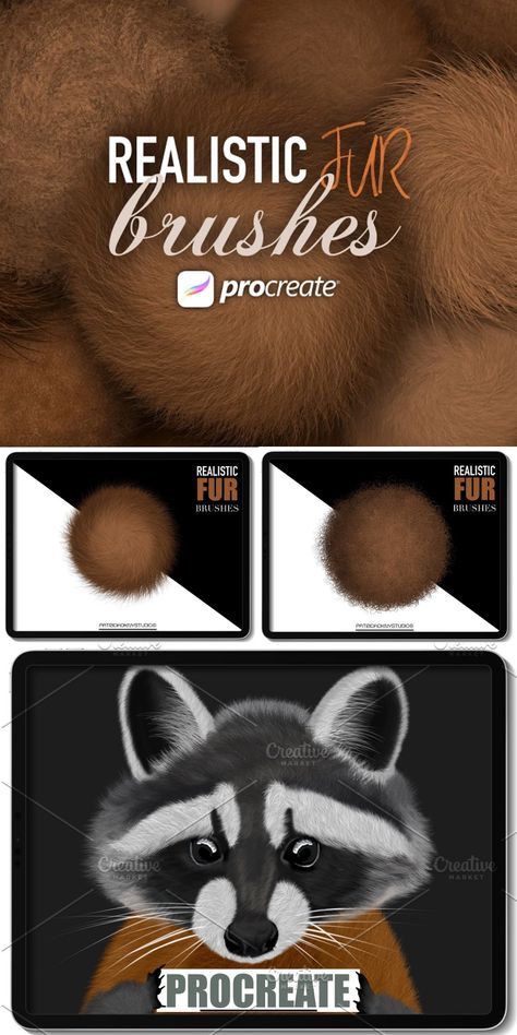 Procreate animal fur brushes | Free download Fur Brush Ibis Paint, Texture Procreate, Painting Fur, Digital Brushes, Free Brushes, Hair Brush Set, Free Procreate, Brushes Procreate, Ipad Procreate