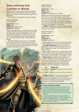 Dnd Wizard Spells, Dnd Spells Homebrew, Dnd Bladesinger, Dnd Homebrew Spells, Dnd Feats, Knight Enchanter, 5e Spells, Homebrew Spells, Spell Ideas