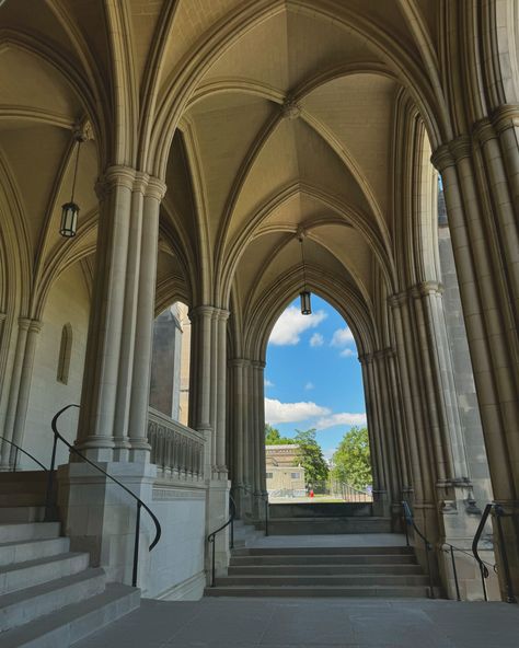 Check out this hidden gem in Washington D.C. - 📌 The National Cathedral 🪽 Washington National Cathedral, National Cathedral, Classical Architecture, Hidden Gem, The National, Washington Dc, Washington, Castle, Architecture