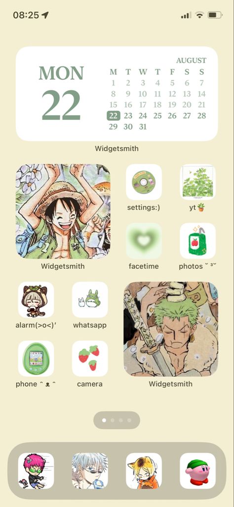 Sage Green Homescreen Ideas, Green Homescreen Ideas, Sage Green Homescreen, Homescreen Ideas Aesthetic, Green Homescreen, Kenma Haikyuu, Iphone Wallpaper Modern, Chat Wallpaper Whatsapp, Lockscreen Themes