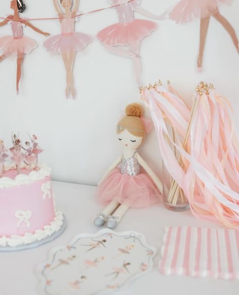 Ballerina Third Birthday Party, Meri Meri Ballerina, Three Year Old Ballerina Birthday Party, Ballerina Themed Birthday Party Backdrop, Ballerina Garland, Ballerina Birthday, Baby Themes, 3rd Birthday Parties, 4th Birthday