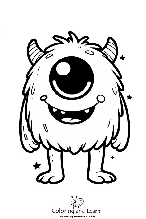 Best printable Monster Coloring Pages  - Cute monster coloring pages are a fun and engaging activity for children and fans of whimsical creatures. These pages feature adorable monsters with b... - drawing Happy Monster Drawing, Halloween Printouts, Wizard Coloring Pages, Kids Coloring Pages Free Printable, Childrens Coloring Pages, Lisa Frank Coloring Pages, Monster Coloring Pages For Kids, Halloween Coloring Pages Free Printable, Craft Monster