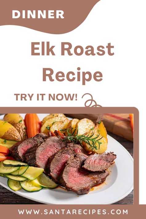 If you're looking for a flavorful and tender roast recipe, then this elk roast recipe is a perfect choice. elk is a great alternative to beef when ... Elk Roast Recipe Oven, Elk Roast Recipe, Elk Meat Recipes, Cross Rib Roast, Blade Roast, Elk Recipes, Popular Side Dishes, Crockpot Roast, Roast Recipe