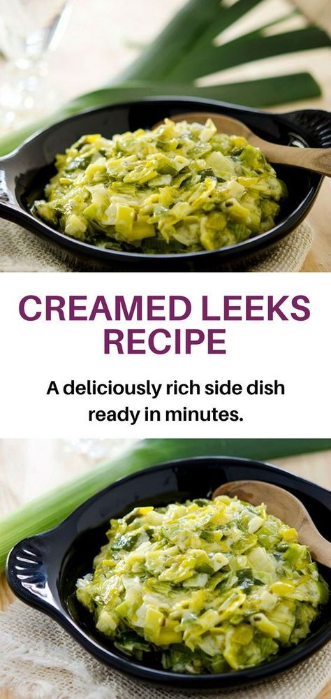 How to Make Leeks Recipe - Leeks have a mellow onion flavor that is truly unique.  Here�s the trick: pairing leeks with butter and cream elevates the mellow onion flavor to incredible heights. Try it. Leeks Side Dish, Leek Recipes Side Dishes, Leeks Recipe, Leek Recipes, Creamed Leeks, Vegetable Sides, A Chef, Side Recipes, Veggie Dishes