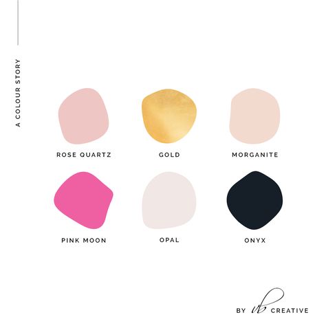 Black Pink Gold Color Palette, Pink Black And Gold Color Palette, Pink Gold Black Color Palette, Pink Blush Color Palette, Minimalist Pink Color Palette, Pink And Gold Colour Palette, Color Palette Jewelry Brand, Pink And Gold Palette, Color Palette For Jewelry Brand