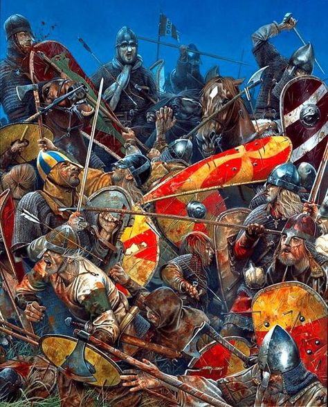 Battle of Hastings Historical Warriors, Medieval Ages, Ancient Warfare, Early Middle Ages, Roman Soldiers, Medieval Period, Medieval Armor, Medieval Knight, Carthage