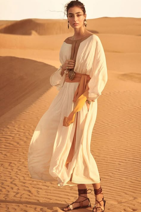 #art #inspiration #goldaroundtheworld #finejewelry #fashion #sustainable #ethical #madeinnyc Public Workspace, Marrakech Wedding, Zara Spring, Desert Chic, Cream Maxi Dress, Dubai Desert, Desert Fashion, Estilo Hippie, Ancient Jewelry