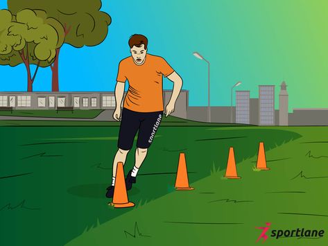 Cone drills as a tool in speed and agility training Agility Training For Athletes, Cone Drills, Running Drills, Speed Drills, Training Routine, Agility Training, Body Posture, Sport Player, Zig Zag Pattern