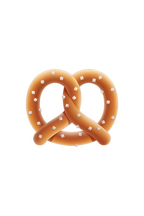 The emoji 🥨 Pretzel depicts a golden-brown, twisted bread snack with a hard, crunchy exterior and a soft, chewy interior. The pretzel has a distinctive knot shape with three loops and a long, curved tail. The surface of the pretzel is sprinkled with coarse salt crystals, giving it a savory flavor. The emoji is often used to represent food, snacks, baking, or German culture. Bread Twist, Twisted Bread, Food Emoji, Emoji Aesthetic, Ios Emojis, Emoji Food, Phone Emoji, Aesthetic Emoji, Emojis Iphone