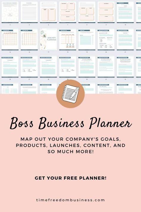 Apr 18, 2022 - Download this free printable planner and map out your company's goals, products, launches, content, and more. Business Planner Printables, 5am Club, Bookkeeping Business, Startup Business Plan, Business Checklist, Small Business Organization, Small Business Plan, Business Basics, Small Business Planner