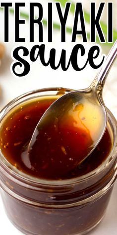 Nutmeg Sauce, Easy Teriyaki Sauce Recipe, Make Teriyaki Sauce, Homemade Bbq Sauce Recipe, Teriyaki Sauce Recipe, Barbecue Sauce Recipes, Supper Ideas, Marinade Sauce, Homemade Teriyaki Sauce