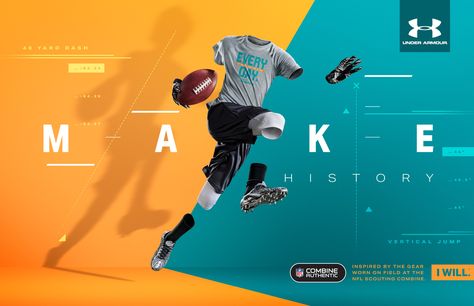 Showcase and discover creative work on the world's leading online platform for creative industries. Sport Banner Design, Tim Tadder, Desain Merek, Nfl Combine, Logos Retro, Sport Logo Design, Desain Editorial, Sport Banner, Sports Logo Design