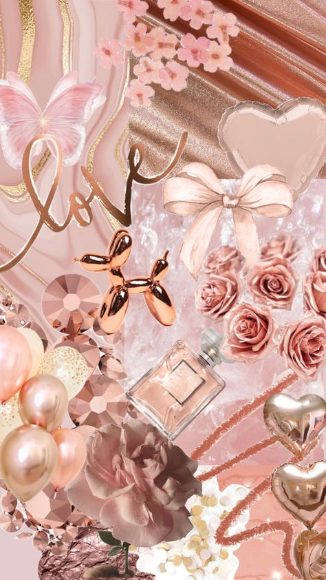 Rose gold aesthetic Rose Gold Wallpaper Backgrounds Pink Iphone Wallpapers, Blush Aesthetic Rose Gold, Rose Gold Aesthetic Collage, Pink Rose Gold Wallpaper, Rosé Core Aesthetic, Rose Gold Aesthetic Wallpaper, Pink And Gold Aesthetic, Aesthetic Wallpaper For Iphone, Rose Gold Wallpaper Iphone