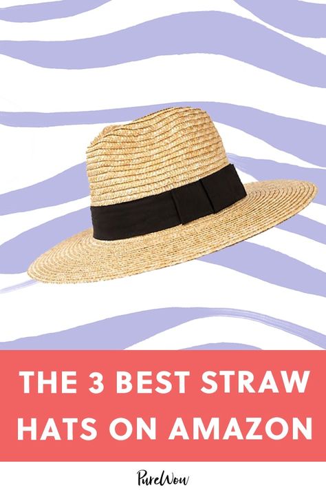 The 3 Best Straw Hats on Amazon #purewow #amazon #shopping #review #fashion #style #shoppable Best Beach Hats For Women, Women’s Beach Hat, Straw Beach Hats, Easy Summer Dinner Party, Straw Hat Outfit, Summer Dinner Party Ideas, Straw Hats Outfit, Best Facial Sunscreen, Hats For Small Heads