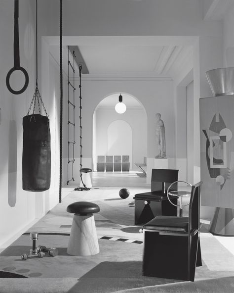 Cult Rooms – Kinfolk Building A Home Gym, Art On The Wall, Gym Room, Sports Room, Gym Design, Top Interior Designers, Decoration Inspiration, Contemporary Interior Design, At Home Gym