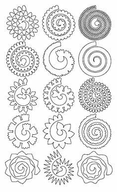 Rolled Paper Flowers, Paper Flower Patterns, Idee Cricut, Desain Quilling, Paper Wall Hanging, Paper Flower Decor, Paper Flower Crafts, Wall Hanging Crafts, Paper Flower Template