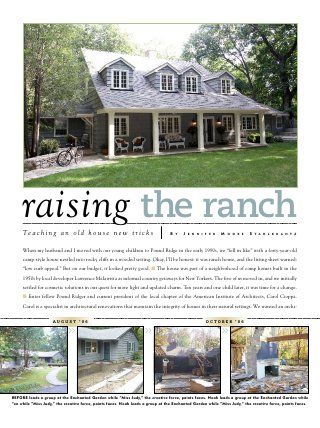 Raising the Ranch Story 1950s Ranch Remodel, Ranch House Additions, Ranch Addition, Ranch Houses, Ranch House Remodel, Camp House, Ranch Remodel, Building A Porch, Brick Ranch