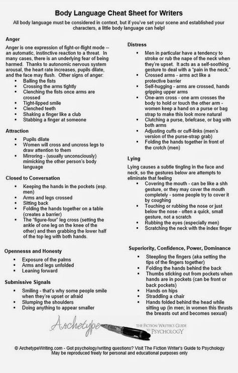 writingbox: “ Body language cheat sheet for writers ” Writing Expressions, Writing Inspiration Tips, Writing Plot, Writing Things, Writing Prompts For Writers, Creative Writing Tips, Writing Dialogue Prompts, Essay Writing Skills, Writing Motivation