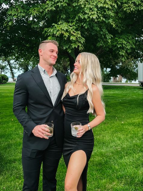 Wedding Guest Date Outfit, Couples Wedding Guest Poses, Wedding Guest Date Poses, Black Tie Wedding Guest Couple, Wedding Guest Photo Ideas Couple, Couple Poses Wedding Guest, Wedding Guest Poses Couple, Wedding Guest Couple Poses, Wedding Guest Picture Ideas