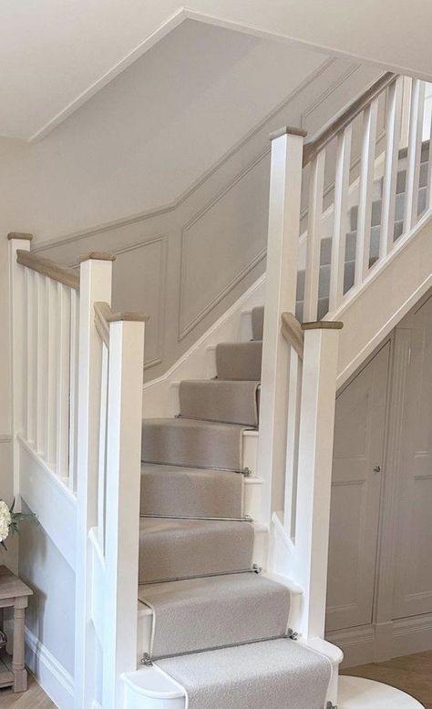 Stairs By Front Door, Hallway Makeover, Hallway, Front Door, Stairs, Entryway, Home Decor, Home Décor