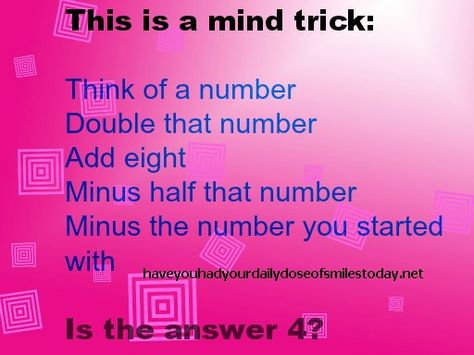 trick Funny Facts Mind Blowing, Mind Trick, Number Tricks, Cool Illusions, Funny Mind Tricks, Brain Tricks, School Quotes Funny, School Quotes, Jokes And Riddles