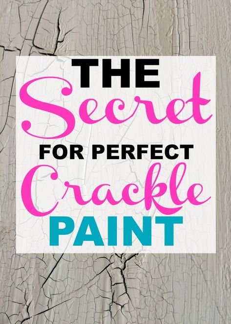 Learn my technique for the perfect DIY Crackle Paint.  This is a great way to crackle paint furniture and many other projects.  #DIY #Cracklepaint #paintingfurniture Crackle Painted Furniture, Crackle Glaze Furniture, Crackle Paint Diy Tutorials, How To Crackle Paint, Crackle Paint Diy, How To Do Crackle Paint, How To Crackle Paint A Doll, How To Make Paint Crackle, Retro Furniture Makeover