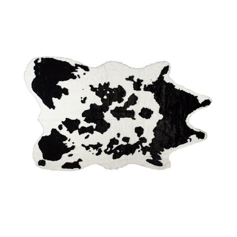 Luxe -  Faux Hide 5-Ft X 7-Ft Black & White Cow Indoor Area Rug 676685029966 - Rona Faux Cowhide Rug, Faux Hide Rug, Faux Fur Area Rug, Faux Cowhide, Hide Rug, White Cow, Cowhide Rug, Cow Hide Rug, Patterned Carpet