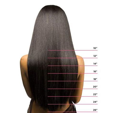 Extension Lengths, 20 Inch Hair Extensions, 24 Inch Hair Extensions, Hair Chart, 24 Inch Hair, Hair Extension Lengths, Hairstyles Anime, Hair Extensions Before And After, Hair Length Chart