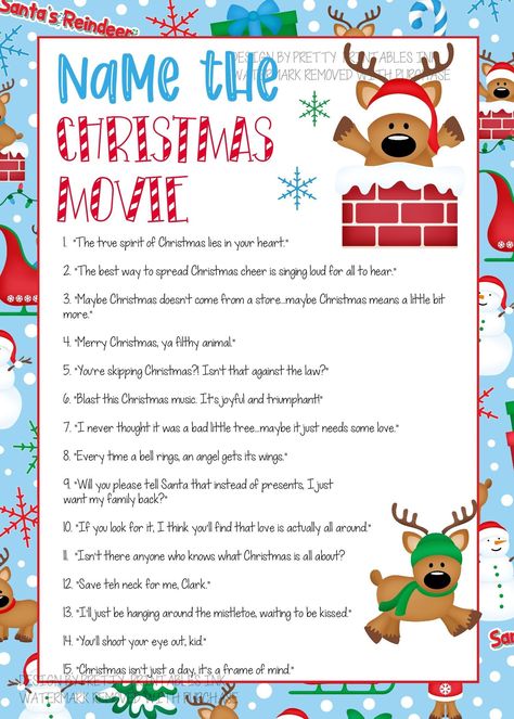 Christmas Movie Quotes Game, Virtual Christmas Games, Christmas Movie Game, Office Morale, Christmas Song Games, Christmas Group Games, Great Christmas Movies, Holiday Party Game, Christmas Movie Quotes