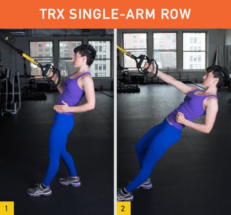 TRX Workout: 44 Effective Exercises for Full-Body Strength Trx Row, Trx Exercises, Single Arm Row, Hardcore Workout, Trx Workouts, Killer Workouts, Gym Routine, Toning Workouts, Fitness Challenge