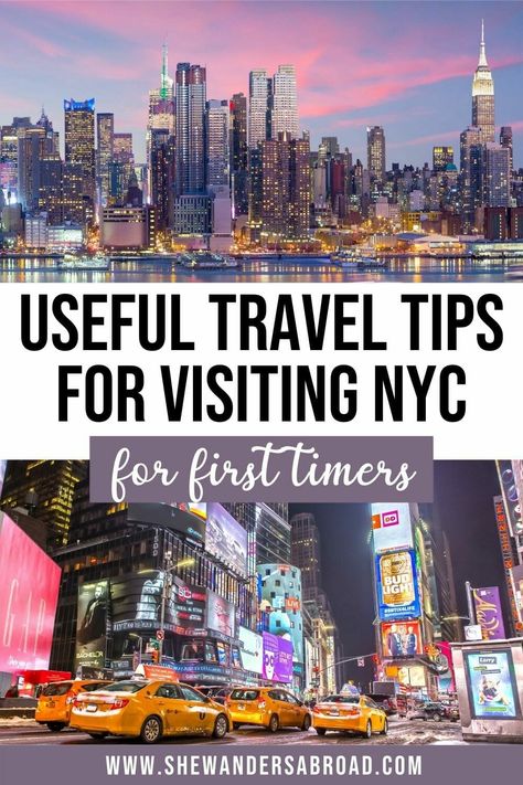 Planning to visit New York City for the first time? Here are the most important travel tips for NYC that you need to know as a first timer! | New York City travel tips | New York travel tips | NYC travel tips | NYC travel guide | New York City travel guide | Rookie mistakes in New York | Things to know about NYC | Visiting NYC for the first time | Best things to do in NYC | USA travel tips | Tips and tricks for traveling to NYC | Budget tips for New York City | NYC attractions | NYC vacation Best Cafes In Nyc, Nyc Budget, Nyc Vacation, Nyc Attractions, Usa Travel Map, Nyc Travel Guide, Visiting New York, New York City Vacation, New York Vacation