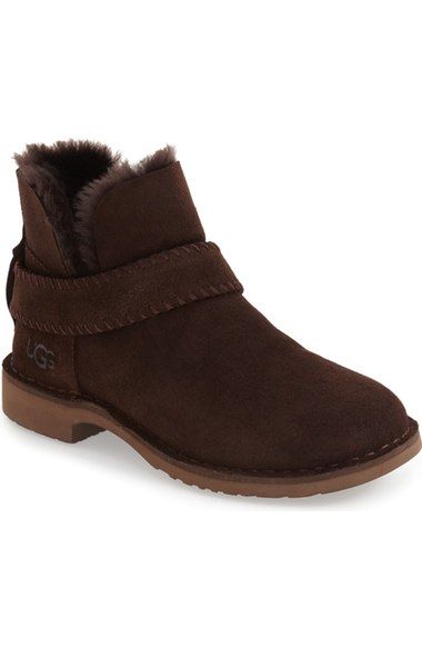 UGG® 'McKay' Water Resistant Bootie (Women) available at #Nordstrom Ugg Mckay, Ugg Style Boots, Everyday Boots, Doc Martens Boots, Ugg Style, Vegan Boots, Shearling Boots, Sheepskin Boots, Comfortable Boots