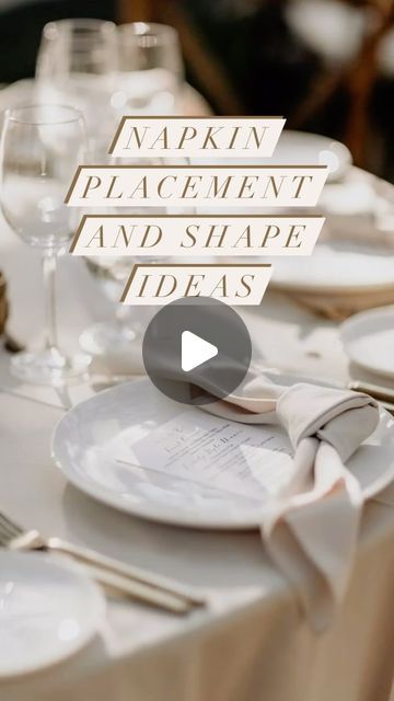 time.for.a.wedding on Instagram: "If you are looking for some table setting inspiration, here are some ways you can arrange the napkins for your event or wedding 🌼📌  #tablesetting #weddingtable #weddingtabledecor #weddingnapkins #tablenapkins #weddingindpiration #weddingdecor #weddingideas #bridetobe #hochzeitsinspiration #hochzeitsideen #prettytable #weddinginspo" Napkin Placement Ideas Wedding, Reception Table Place Settings, Wedding Tablesetting, Napkins Wedding Table, Luxury Weddings Reception, Setting Inspiration, Table Arrangements Wedding, Table Place Settings, Napkins Wedding