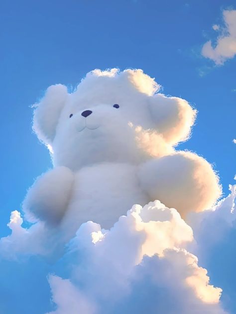 ©70s | clouds, shaped clouds, blue sky, fluffy clouds Blue Aesthetic Animals, Cloud Imagination, Blue Cloud Aesthetic, Sky Illustration Cloud, Type Of Clouds, Fluffy Wallpaper, Blue Clouds Aesthetic, Science Visualization, Tiger Pumpkin