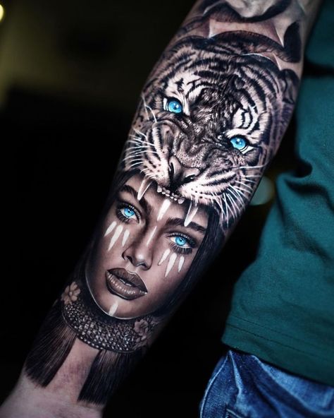 Fenrir Tattoo, Tiger Tattoo Sleeve, Aztec Tattoo Designs, Aztec Tattoo, Tattoo Artwork, Indian Tattoo, Tiger Tattoo, Angel Tattoo Men, Lower Back Tattoos