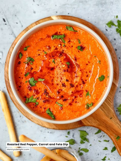 Ready to elevate your dip game? My Roasted Red Pepper, Carrot, and Feta Dip is here to steal the show! 🌟 Packed with roasted veggies, creamy feta, and a hint of spice, it's the ultimate crowd-pleaser. 🎊 Grab your chips, crackers, or veggies and let's dip into deliciousness! Roasted Red Pepper Dip Greek Yogurt, Red Pepper Feta Dip, Roasted Red Pepper Dip, Red Pepper Dip, Creamy Feta, Feta Dip, Veggie Wraps, Roasted Red Pepper, Roasted Peppers