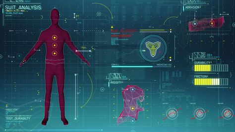 Scarab Digital's UI of S.T.A.R. Labs Flash suit analysis. #UI #TheFlash #FUI Flash Suit, Flash Characters, Dark Universe, Laboratory Design, Supergirl Superman, Star Labs, Flash Arrow, Star City, Black Labs