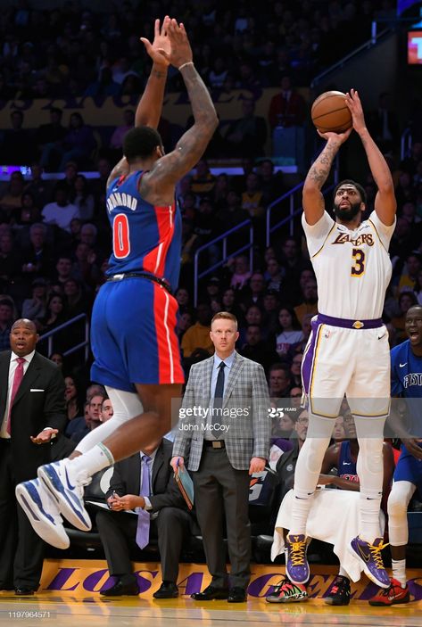 Lakers Win, Andre Drummond, Staples Center, Anthony Davis, Detroit Pistons, Los Angeles Lakers, Still Image, Los Angeles California, Nba