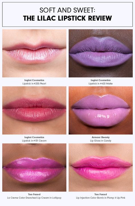 Soft and Sweet: The Lilac Lipstick Review Lilac Lipstick, Pearl Lipstick, Lip Sticks, Orange Lipstick, Purple Lips, Lip Cosmetics, Lip Swatches, Beauty Tips For Face, Beauty Lipstick