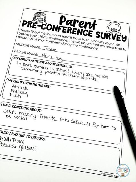 Pre Conference Parent Survey, Pre Conference Form For Parents, Prek Parent Teacher Conference, Parent Teacher Conference Forms, Parents Letters, Holiday Classroom Activities, Parent Teacher Conference, Conference Forms, Teacher Mentor