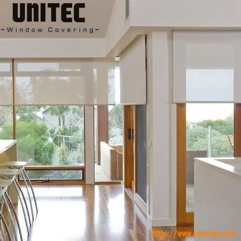 Roller Shades Living Room, Electric Window Shades, Solar Shades Windows, Automatic Shades, Solar Roller Shade, Outdoor Roller Blinds, Automatic Blinds, Motorized Roller Shades, Muji Home