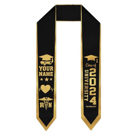 PRICES MAY VARY. 🎓【 GRADUATION CLASS OF 2024 】: For more interesting items including personalized items, we've got something for you! Wear it at your senior pictures, graduation party, or graduation ceremony, 2024 graduation, graduation announcements 2024, class of 2024 decorations, grad stole, graduation stole customize, graduation gown stole. 🎓【 SENIOR 2024 】- Our graduation stole is made of Satin/Polyester blend that has the perfect combination of shimmer and weight so that it lays flat aga Grad Stoles, Graduation Sash, Graduation Gown, Branded Scarves, Graduation Stole, Graduation Ceremony, Nursing Graduation, Graduation Announcements, Senior Pictures