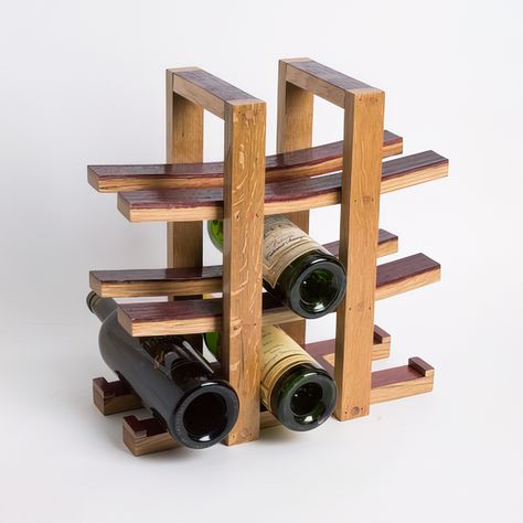 Wood pallet wine rack